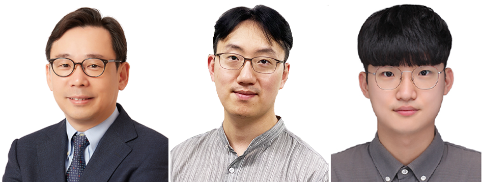 왼쪽부터 신의철 교수, 이정석 연구원, 박성완 연구원.