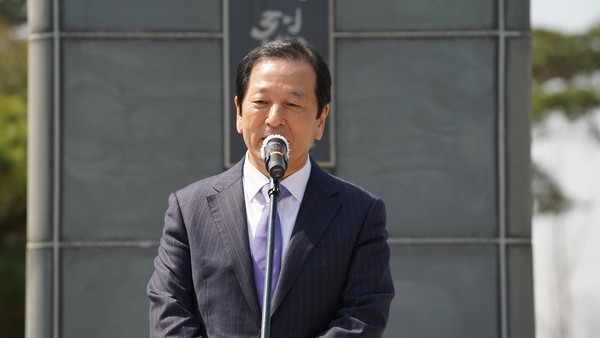 황선조 선문대총장이 축사를 하고 있다.