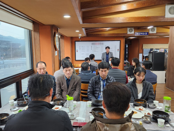 대전동부경찰서는 서로의 업무에 대한 이해도를 높이기 위한 조찬간담회를 진행중이다. (사진제공=대전경찰청)