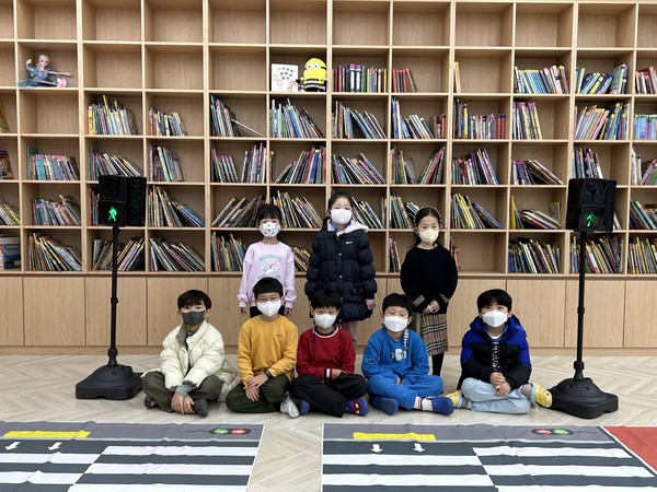 7일 대전둔산경찰서 교통안전계는 미취학 어린이를 대상으로 교통안전 교육을 실시했다고 밝혔다. (사진제공=대전경찰청)