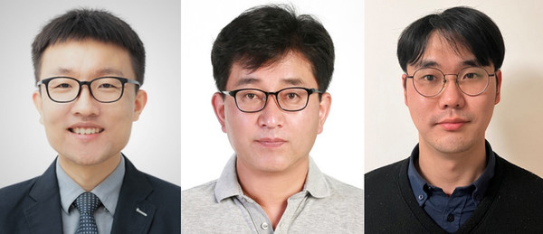 (왼쪽부터)건양대 의과대학 박환우 교수, 김도경 교수, 한대원 박사. (사진제공=건양대병원)