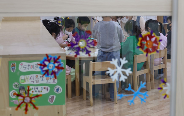 사진은 한 어린이집 수업 장면. (사진제공=연합뉴스)
