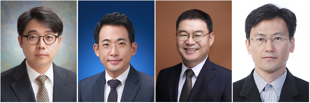 (왼쪽부터) KAIST 기계공학과 이강택 교수, KAIST 신소재공학과 정우철 교수, KIER 이찬우 박사, 전남대 송선주 교수.