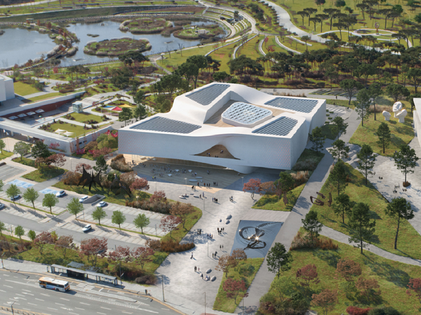 충남도립미술관 정면 조감도. (사진제공=충남도)