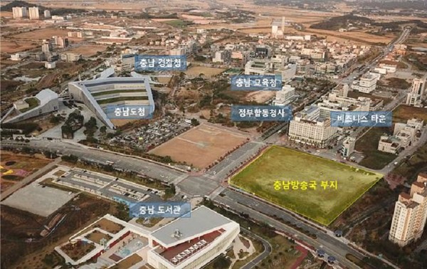 내포신도시 KBS 충남방송국 부지​. (사진제공=충남도)