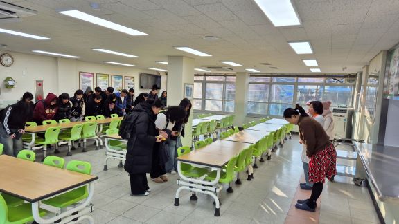 원이중학교, 사랑과 행복이 넘치는 기숙사 사은회 모습