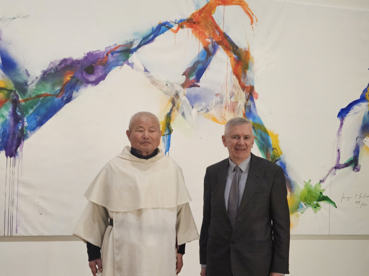 샹보르 성에서 전시회 중인 김인중 신부 [샹보르 성 및 데자르(Dezarts) 제공. 재판매 및 DB 금지 ⓒ Domaine national de Chambord 