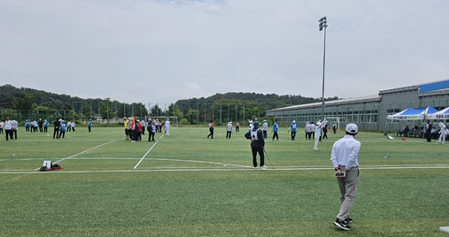 지난 10일 서천종합운동장 보조구장에서 열린‘제4회 서천군수배 충청남도 장애인 어울림 게이트볼대회’가 성료됐다.(사진제공=서천군)