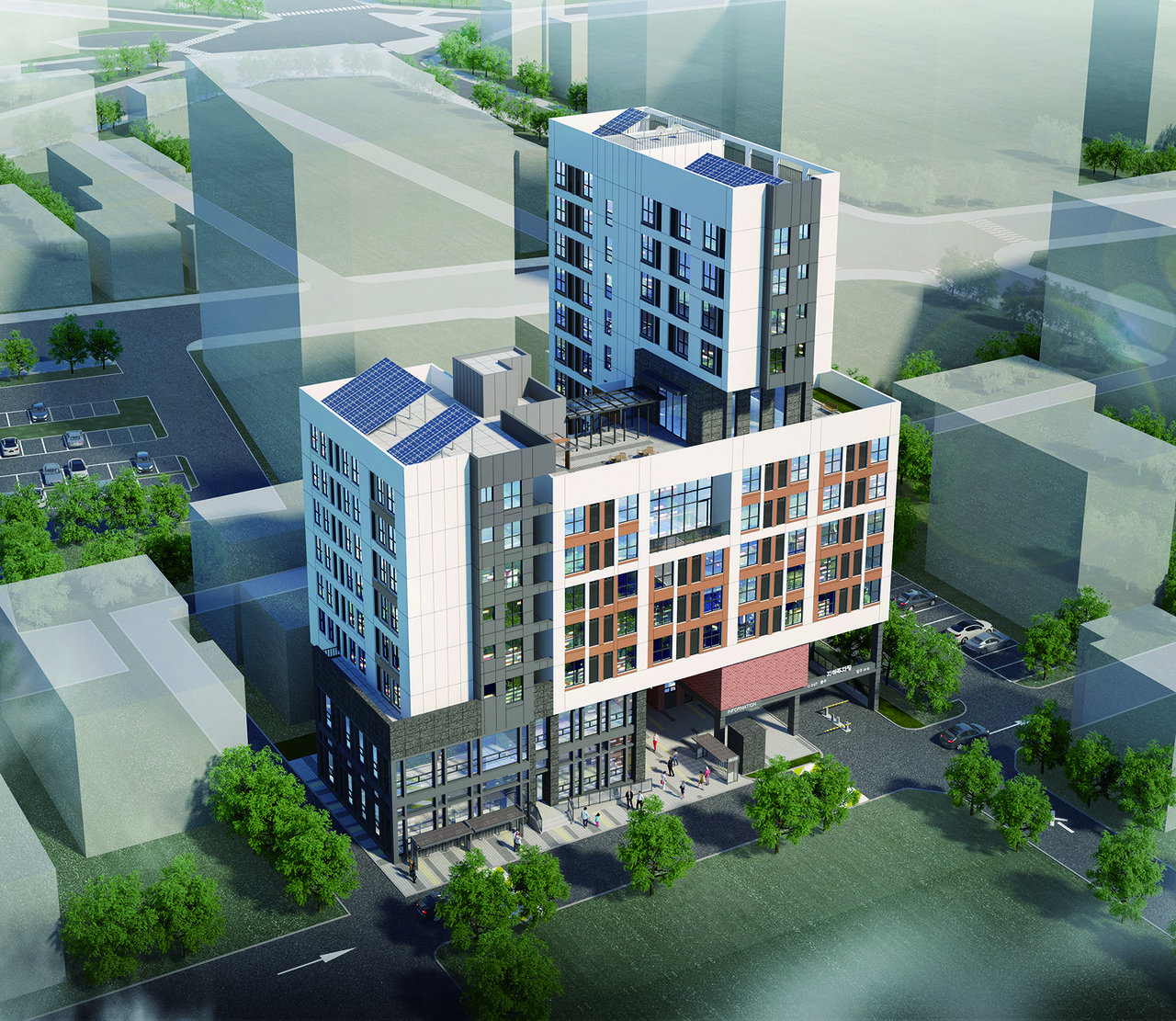 대전대흥 일자리연계형 행복주택 조감도. (사진=LH)