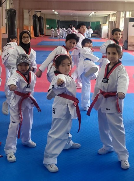 대전자운초 학생들이 태권도 특성화 수업에 참여하는 모습. (사진제공=대전교육청)