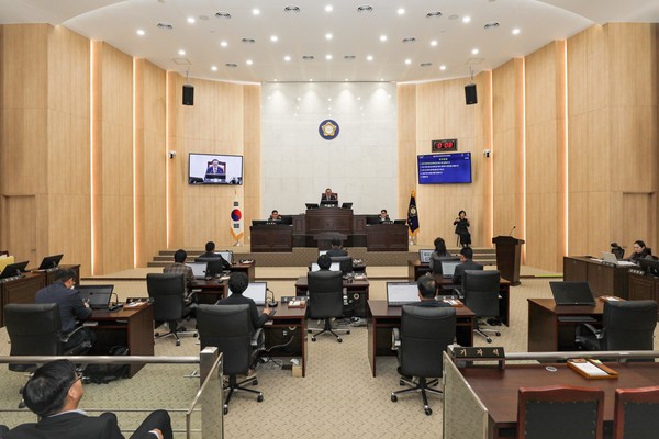 예산군의회 제319회 임시회 개회장