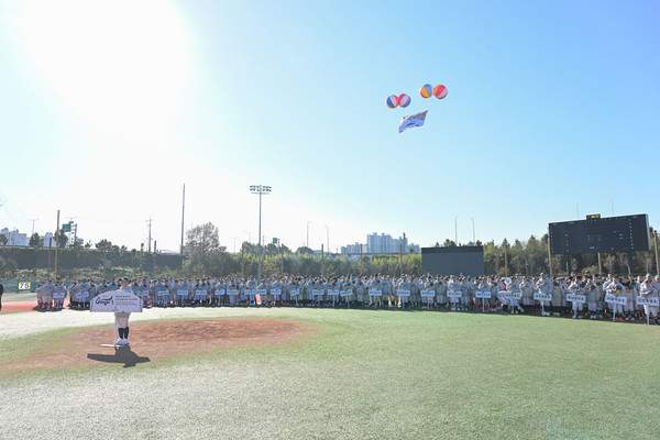 제23회 박찬호기 전국초등학교야구대회 선수들의 참가 모습.