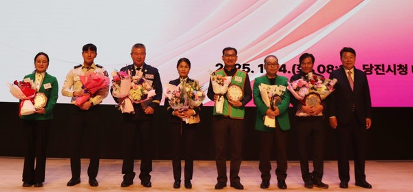 재난관리 유공자 표창 (사진제공=당진소방서)
