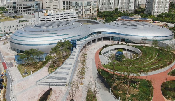 정부세종청사체육관 전경.(사진제공=행복청)