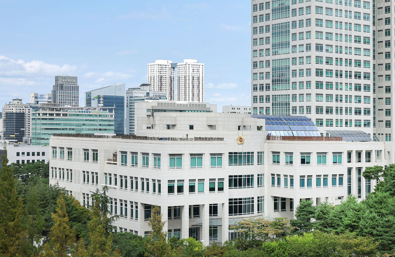 대전시의회 남문 전경.