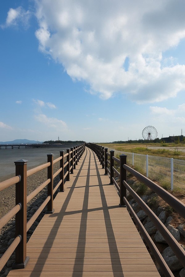 삽교호~음섬포구 해안둘레길 경관 (사진제공=당진시)
