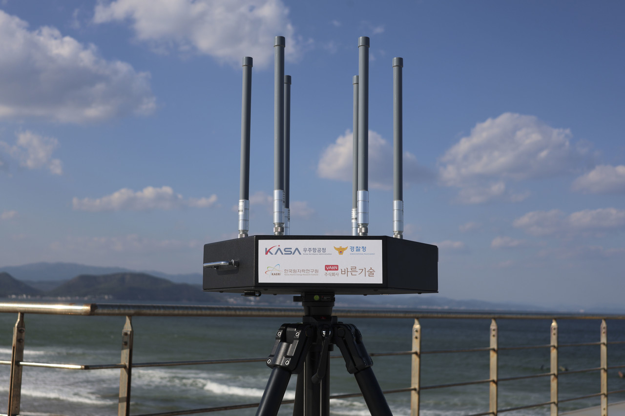 APEC 2025 드론 대응 현장 경호에 활용된 지능형무력화 장비. (사진제공=원자력연)