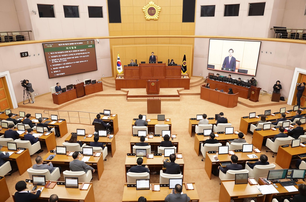 대전시의회 본회의장.