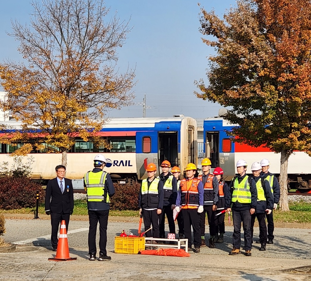 코레일 대전충남본부 철도비상대응 종합연습·훈련 시행 전경. (사진제공=코레일)