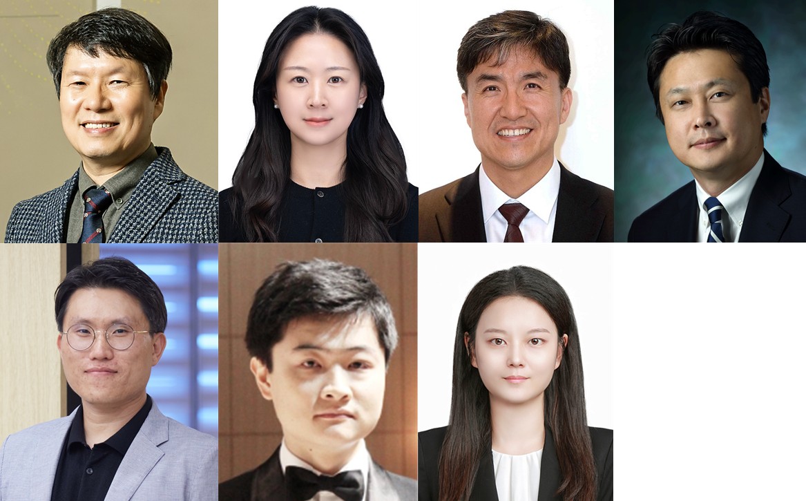 (윗줄 왼쪽부터)KAIST 허원도 교수, 이희영 박사후연구원(제1 저자), 조광현 교수, 존스홉킨스대 이갑상 교수 (아랫줄 왼쪽부터)IBS 이상규 박사·LIBD 김동산 박사·휴룩스 서예지 박사(공동 제1저자). (사진제공=KAIST)