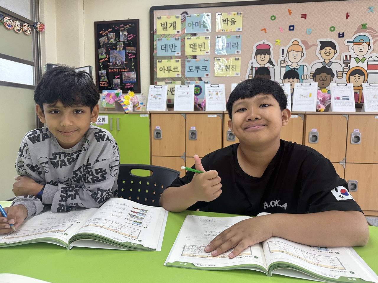 대전자운초 한국어수업을 듣는 다문화학생들. (사진제공=대전교육청)