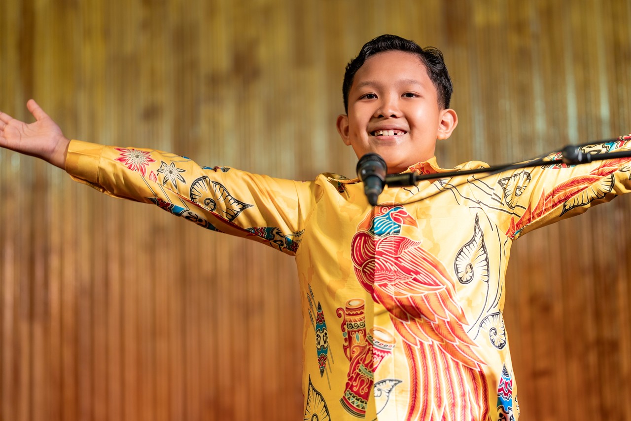 대전자운초 교내 이중언어 말하기대회에 참여한 학생. (사진제공=대전교육청)