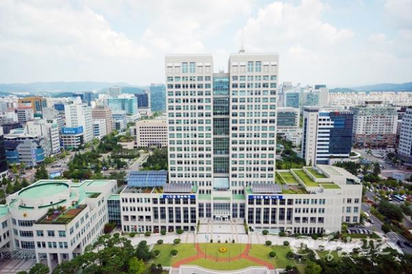 대전시청 전경.