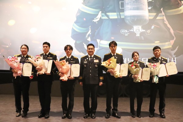 하트세이버 인증서 수여식 (사진제공=당진소방서)