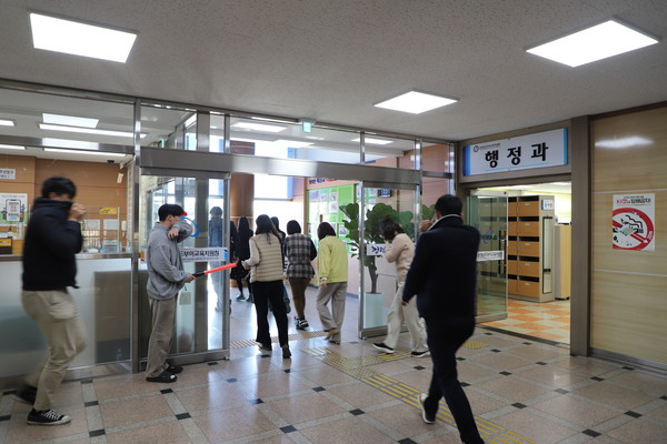 화재대비 민방위 훈련 실시 (사진 제공=부여소방서)