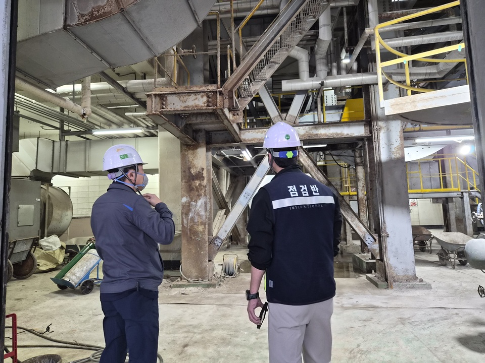 아산시시설관리공단 동절기 대비 시설·안전점검 장면(사진제공=공단)