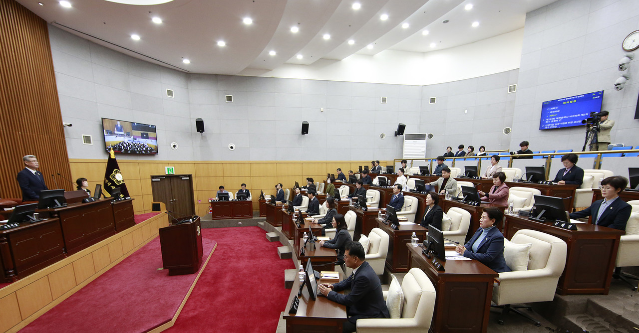대전 서구의회 제293회 제2차 정례회 제1차 본회의. (사진제공=대전 서구의회)