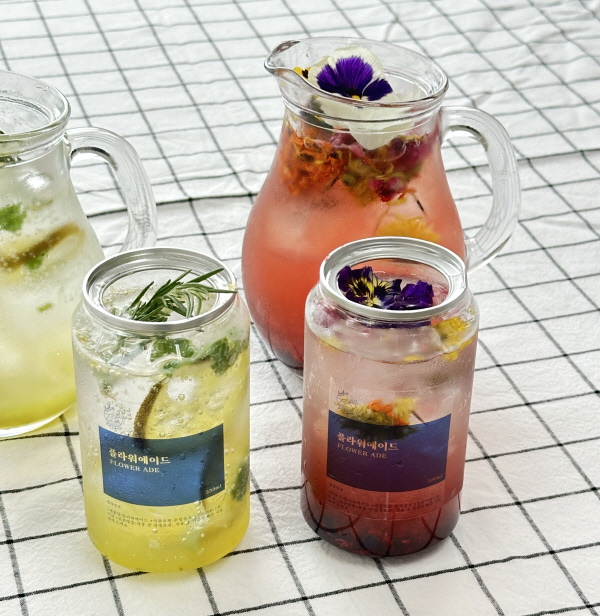 보령시 원산2리 마을 특화 상품 '꽃차에이드'(사진제공=보령시)