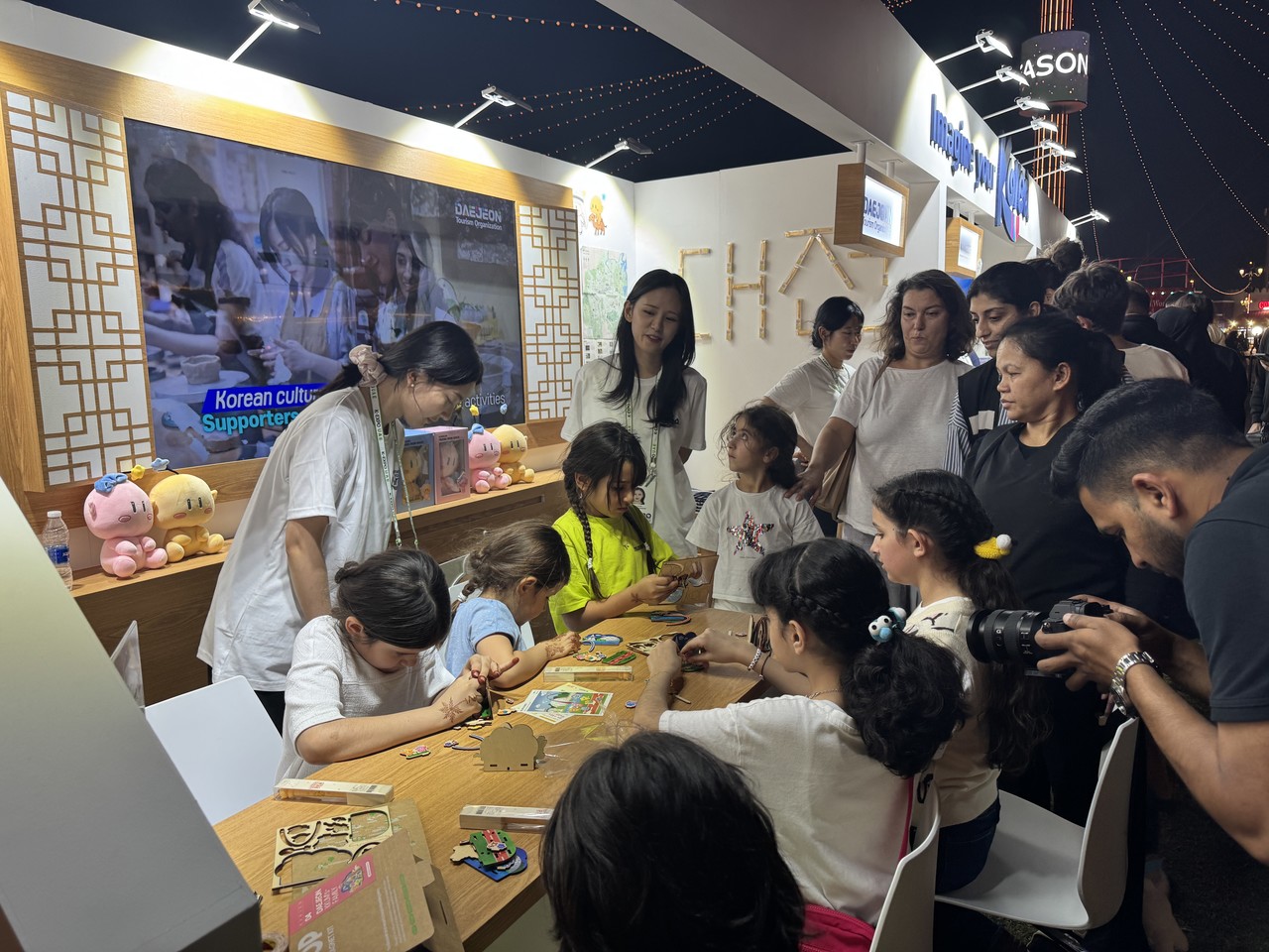 아랍에미리트 두바이 글로벌 빌리지(Global Village)에서 열린 ‘2025 한류박람회(K-EXPO UAE)’ 내 대전관 전경. (사진제공=대전관광공사)