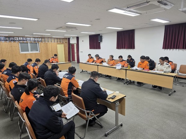 종합평가 및 국민행복소방정책 추진상황 보고회 개최(사진 제공=부여소방서)