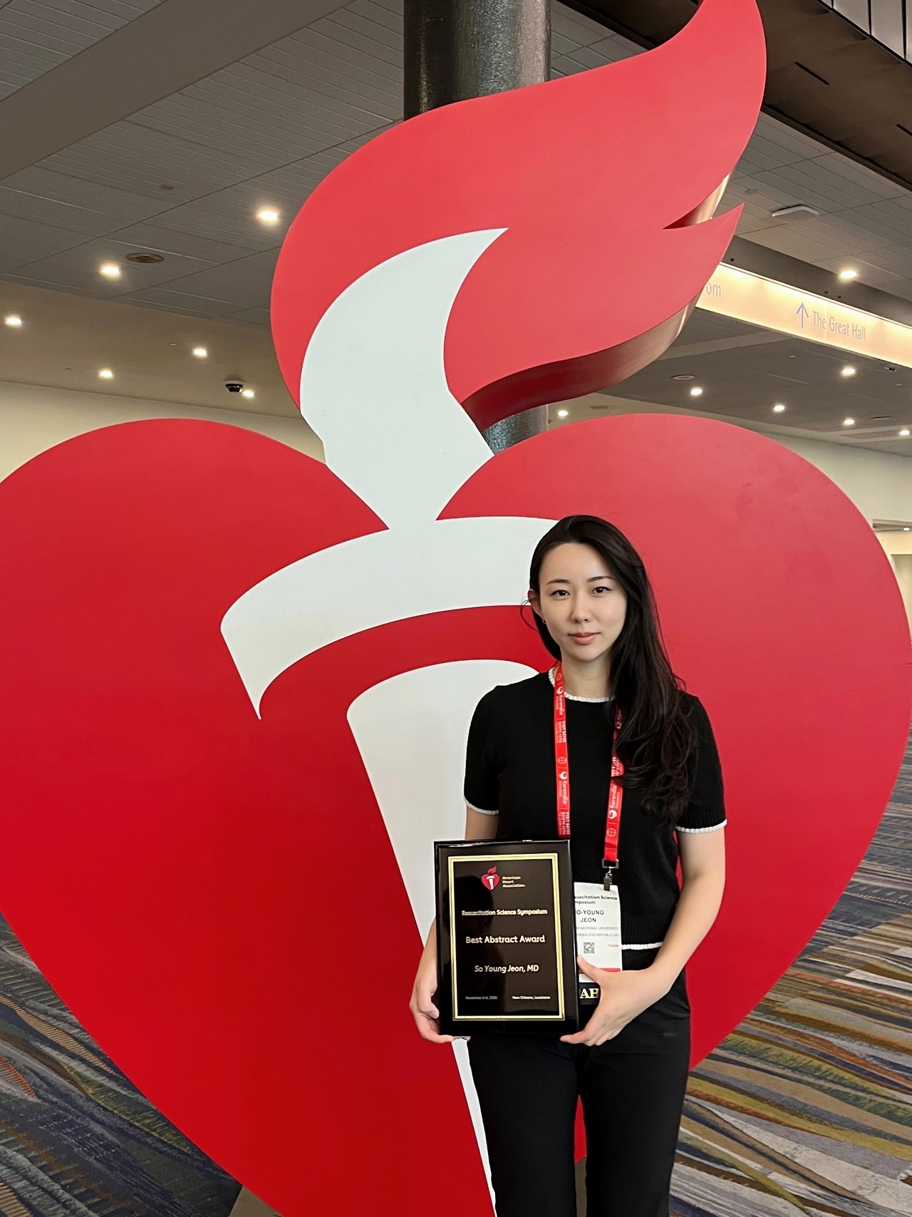 최우수 구연발표상을 받은 응급의학과 전소영 교수. (사진제공=충남대학교병원)