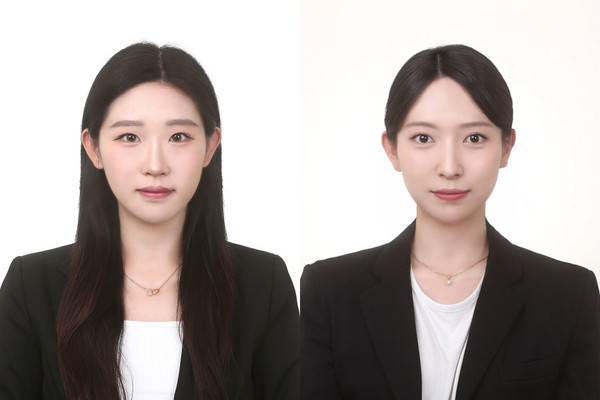 공주대(총장 임경호) 화학과 박진희.김토은 두 대학원생이 2025 대한화학회 대전·충남·세종-충북지부 연합 추계 학술대회에서 각각 최우수 포스터상과 우수 구두발표상을 수상했다.(사진=좌측, 박진회 우측, 김토은 학생)