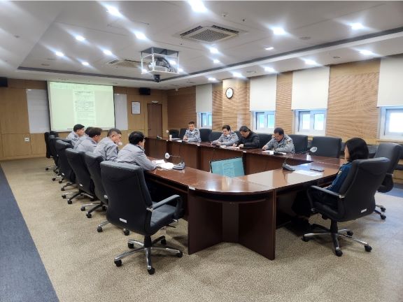 교통사망사고 줄이기 TF팀 특별 대책회의 모습   (사진제공=태안경찰서)