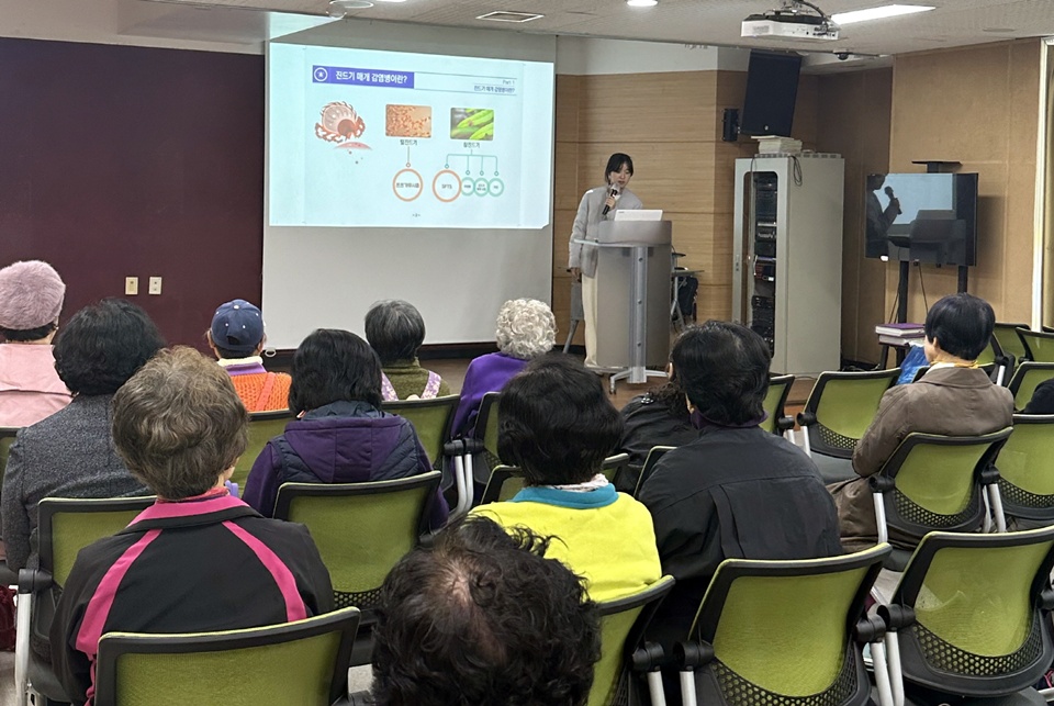감염병 예방교육(사진제공=아산시)