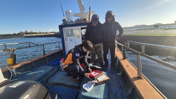 나르미선 안전 점검 (사진제공=당진소방서)