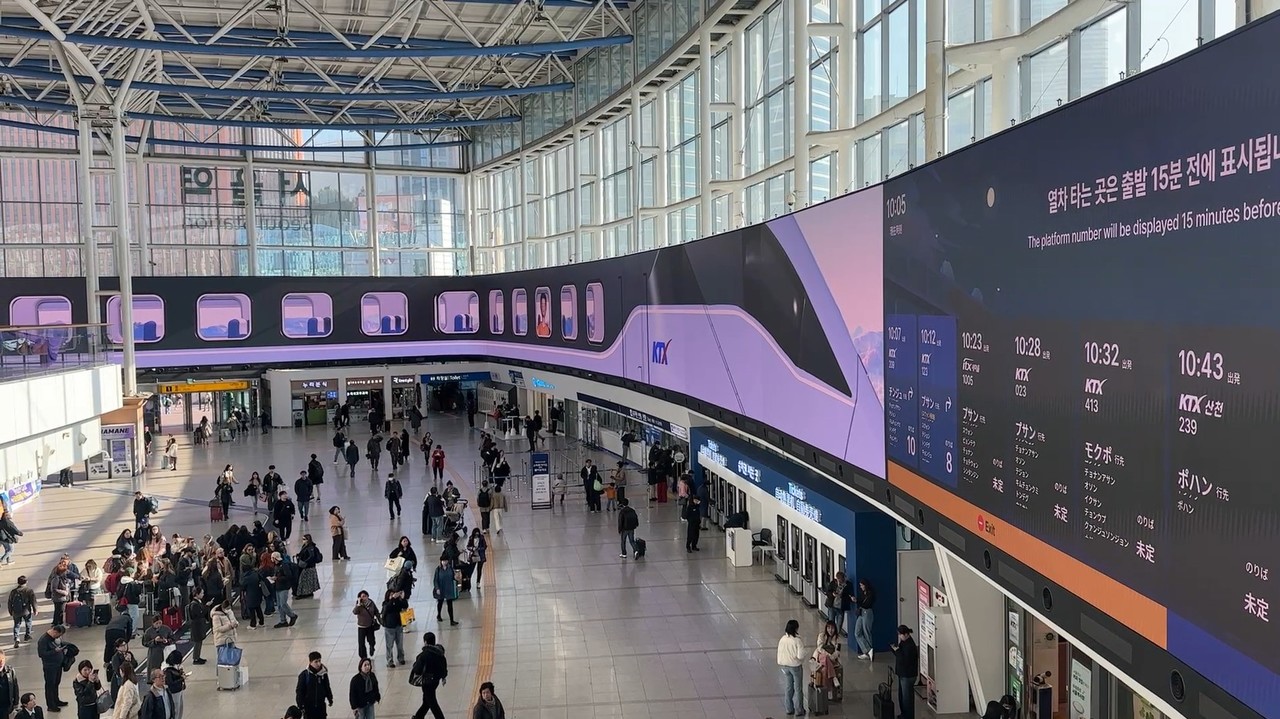 서울역 플랫폼(Platform)111 모습 KTX. (사진제공=코레일유통)