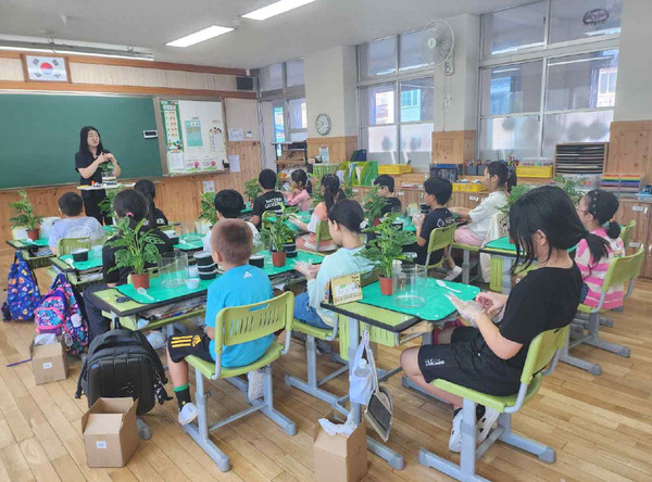 공주시가 운영중인 아토피 천식 안심학교 모습.[사진제공=공주시]