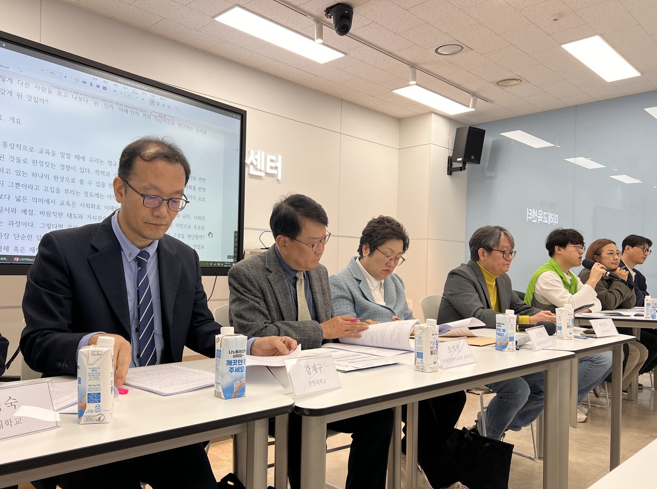 (왼쪽부터) 강재구 교수, 오석진 대표, 정상신 회장. (사진=윤근호 기자)