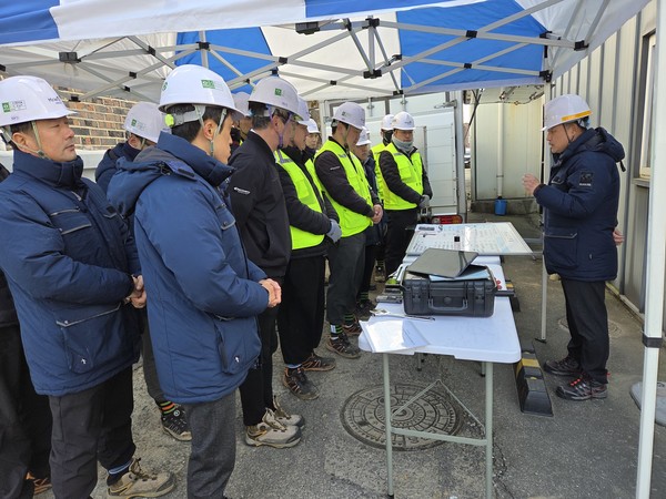 비상훈련 현장 (사진제공=미래엔서해에너지)