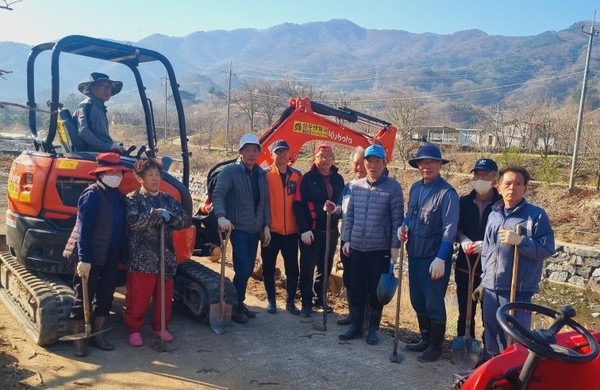 영동군 상촌면 하궁촌리가 충청북도 월례조회에서 2024년도 2단계 행복마을사업 대상지 중 우수마을로 선정됐다. (사진제공=영동군)