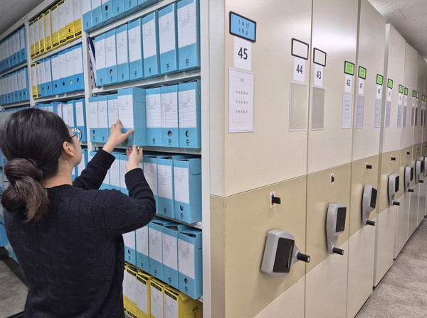 단양군 기록물 전수조사 모습 (사진제공=단양군)