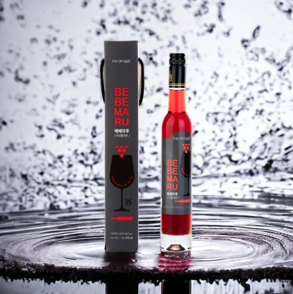 영동 오드린 와이너리의 ‘베베마루, 아내를 위한’ 와인. (사진제공=영동군)