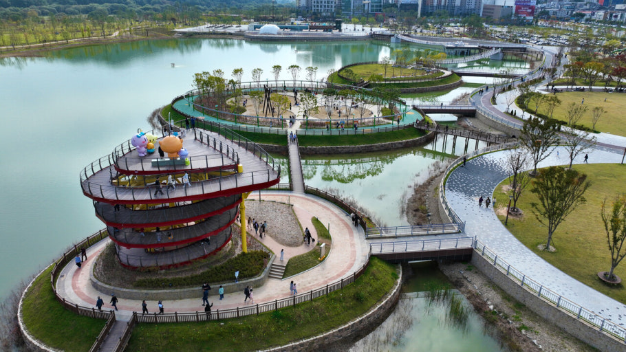 갑천생태호수공원 전경. (사진제공=대전도시공사)