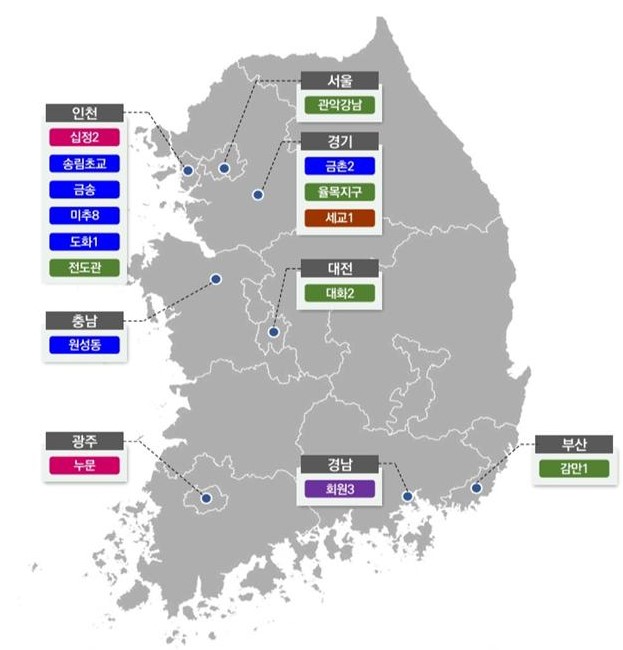 공공지원민간임대 연계형 정비사업 현황. (사진제공=국토부)
